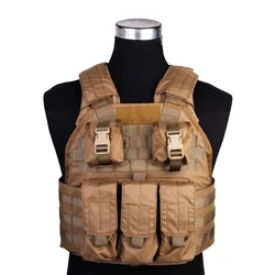 Tactical outdoor solid color SPC odporny na zużycie regulowany bryzgoszczelny kamizelka taktyczna 500D z nylonu