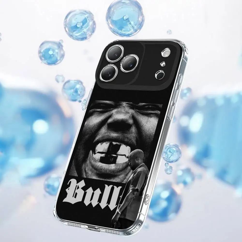 حافظة هاتف K-Kanye West Bully لهاتف iPhone 17,16,15,14,13,12,11 Plus, Pro,Max, Plus,E,Air,غطاء شفاف صغير
