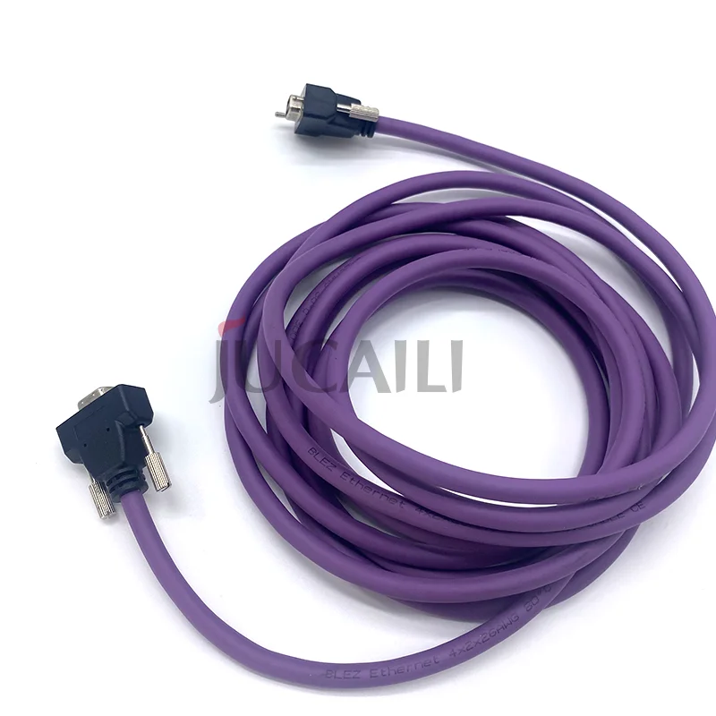 Jucaili 1PC Inkjet Printer LVDS Purple 14Pin PCI Data Cable for Allwin Xuli Human Printer 14P PCI High Density Line Cable