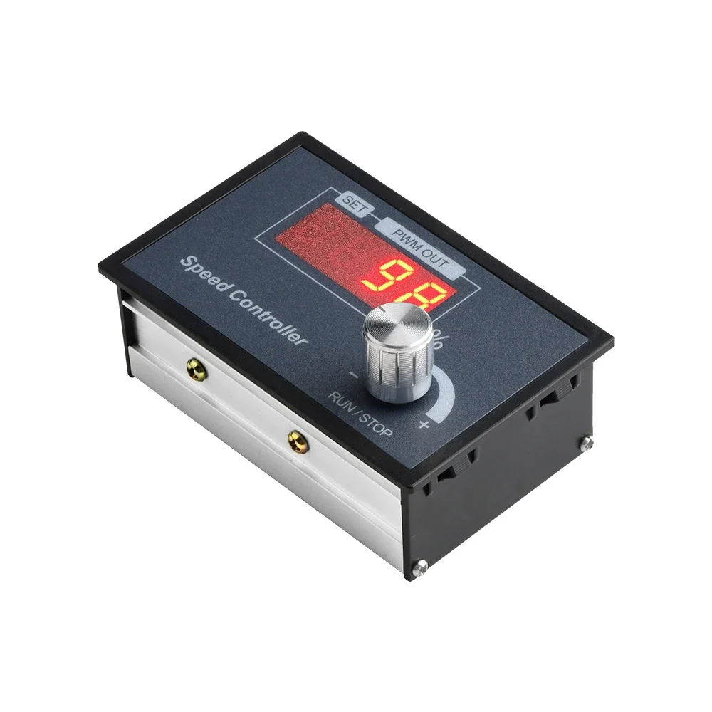 PWM Motor Speed Controller DC 6-60V with Encoder Knob Adjustable Frequency Driver Module for Industrial Motors CNC Machine