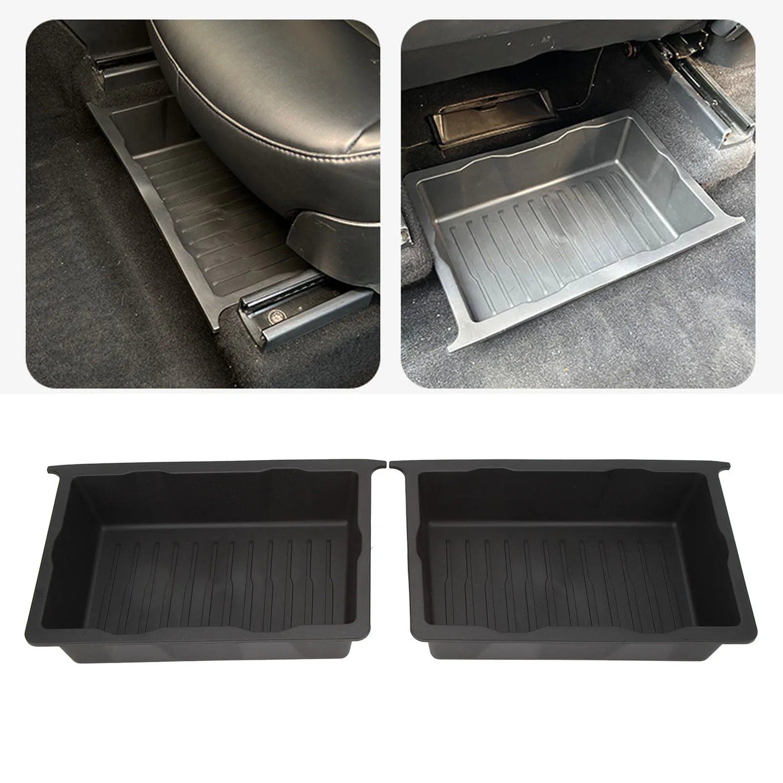 Under Seat Storage Box Underseat Organizer Container Tray Replacement for   2020‑2023 Underseat Organizer