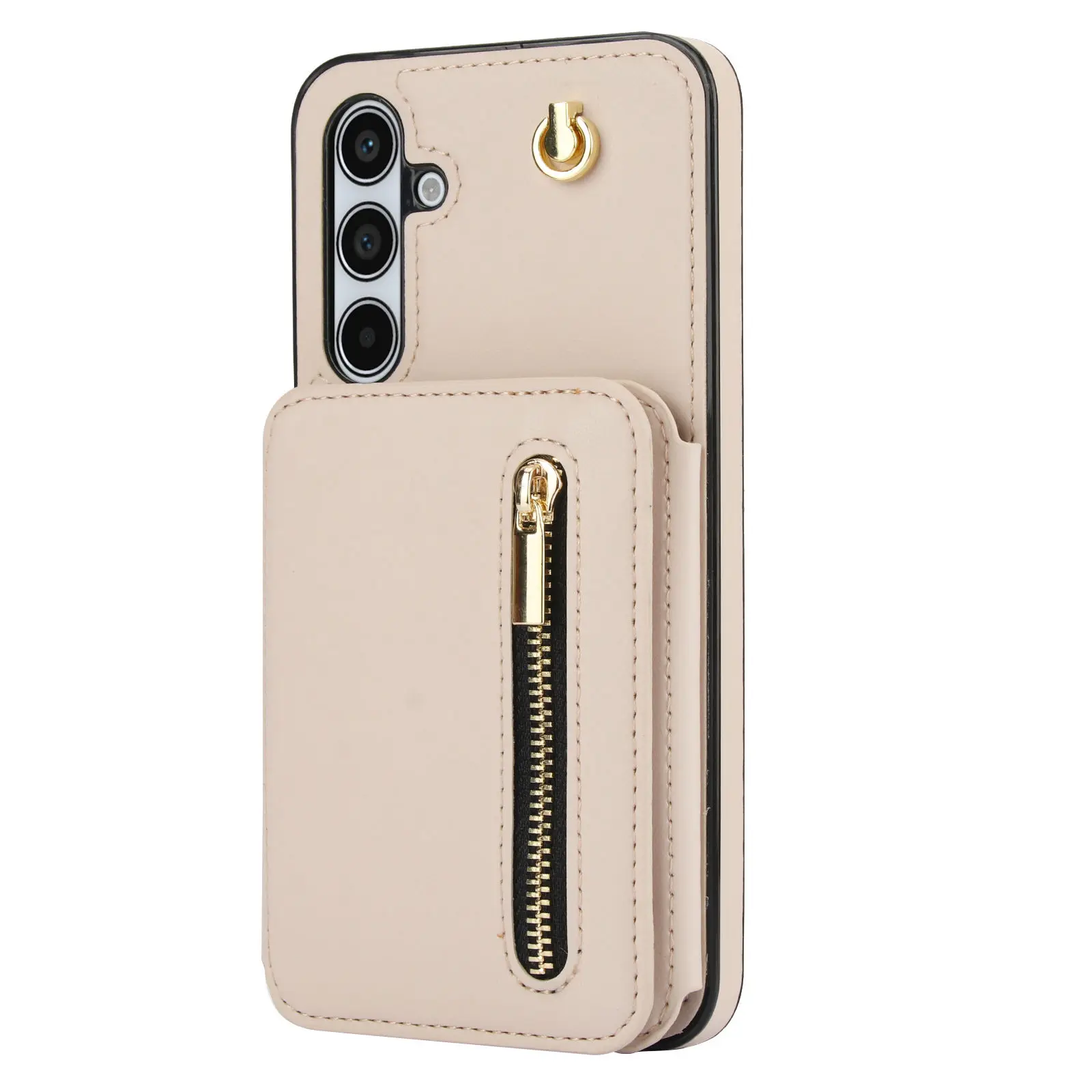Portfel na zamek błyskawiczny do Samsung Galaxy A15/A14/A13/A55/A54/A53/A52/A51/A73/A72/A71 Etui na ramię z paskiem na kartę kredytową — zdjęcie produktu 6