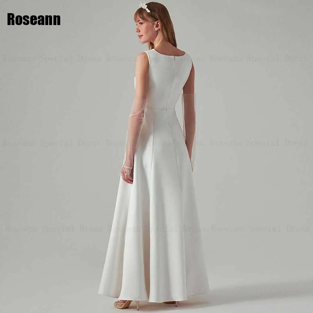 High Quality 2024 New A-line Wedding Dress V-Neck Open Back Draped Pleat Sleeveless Bride Dresses Floor Length robe de mariée