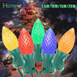 Multicolor C7 Led String Light EU 220V US 110V Street Garland Waterproof Connectable Outdoor Party Birthday Lights Decoration