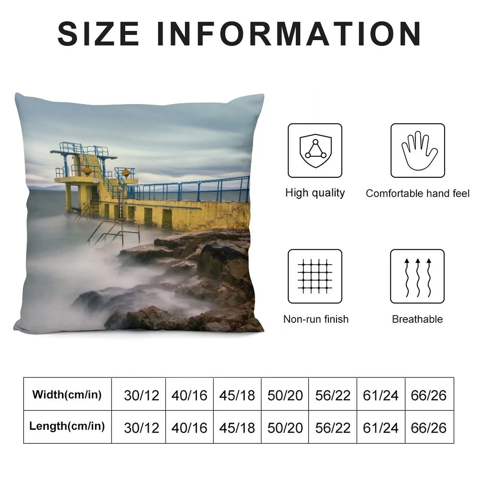 Blackrock Diving Tower Salthill Galway Ireland. Throw Pillow Sofas Covers Sofa Cushions pillow