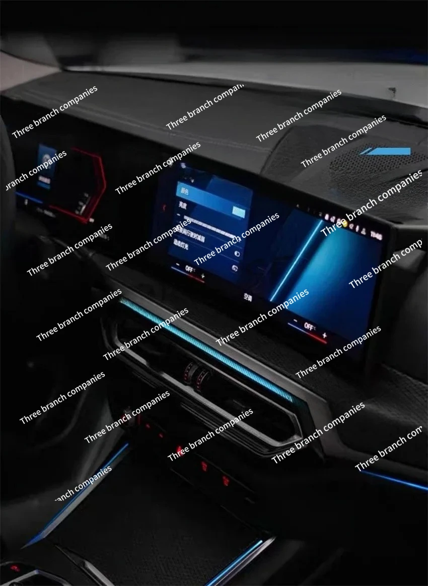 

Экран окружающего освещения для BMW 2022-2025 Оригинальный автомобильный синхронный окружающий свет Светодиодная рамка для выпуска воздуха для BMW 3 серии i3