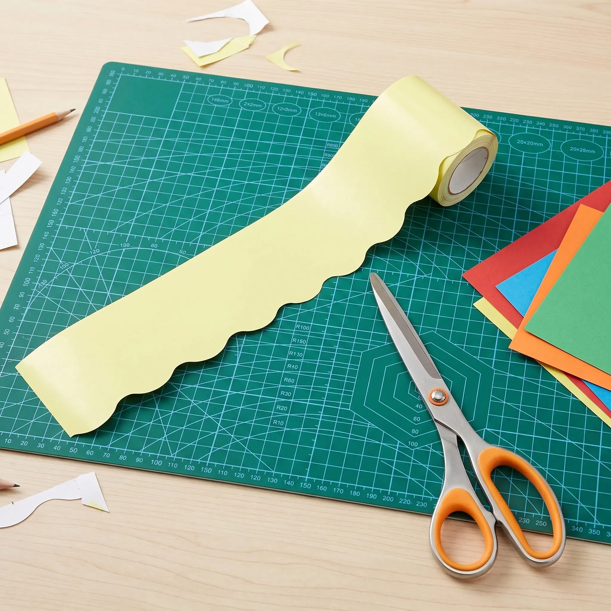 Vintage Waterproof Self-Adhesive Bulletin Board Border Sticker Decorative Strip for Classroom School Poster Board Displays