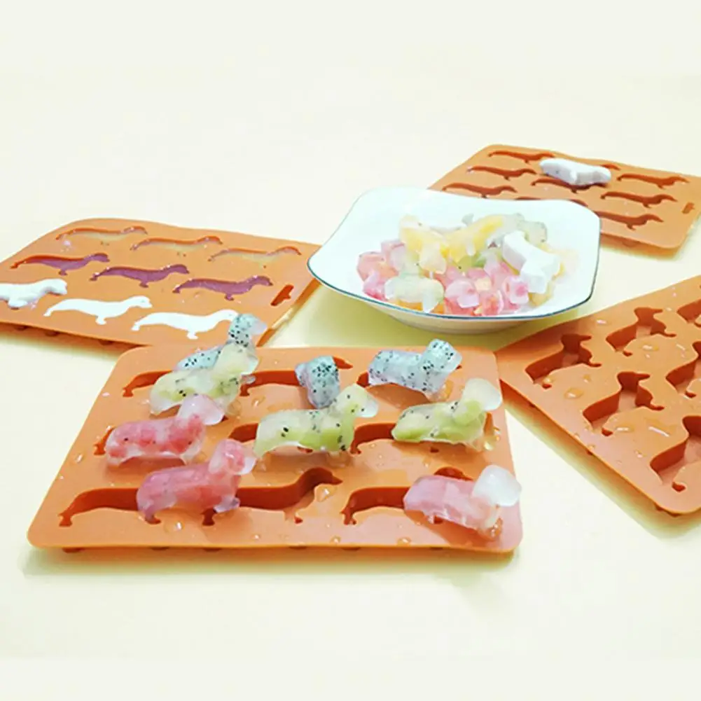 Ice Cube Tray Heat-Resistant Non-Stick Ice Cube Tray Chocolate Biscuit Fondant Decor No Odor Ice Tray Bar Accessories