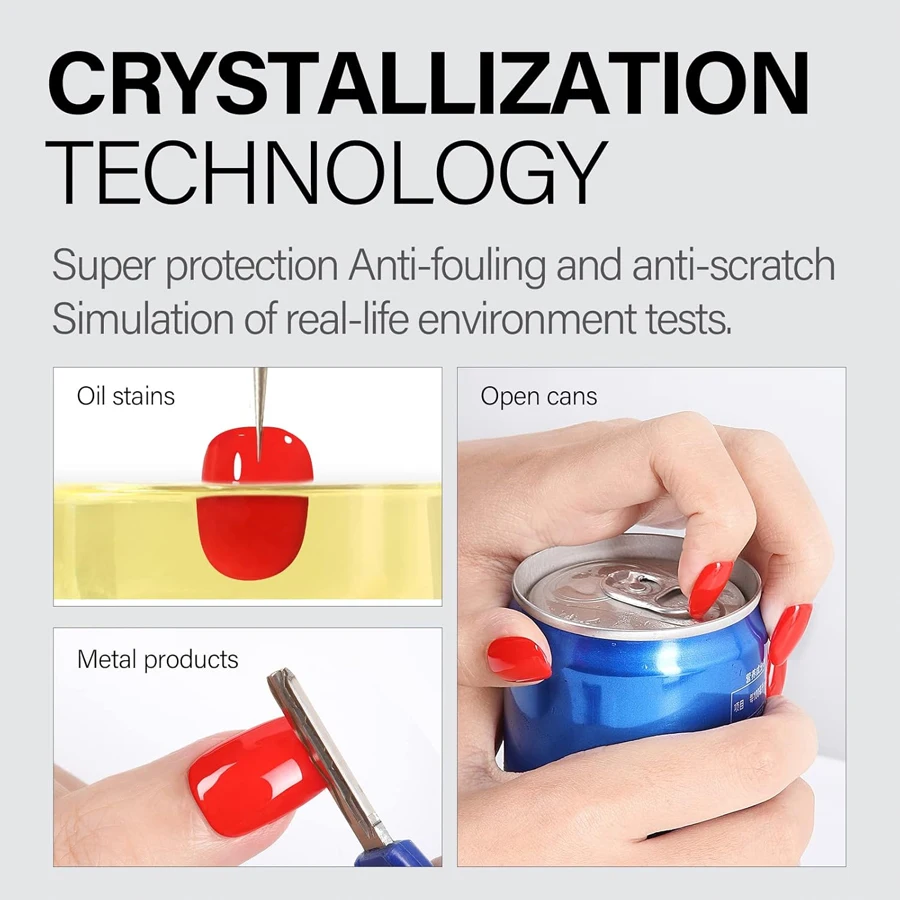 QAZIXU 2個入り 10ml 機能性ジェルネイルアートセット ベースコートとトップコート付き ソークオフ ネイルアートデザインツール