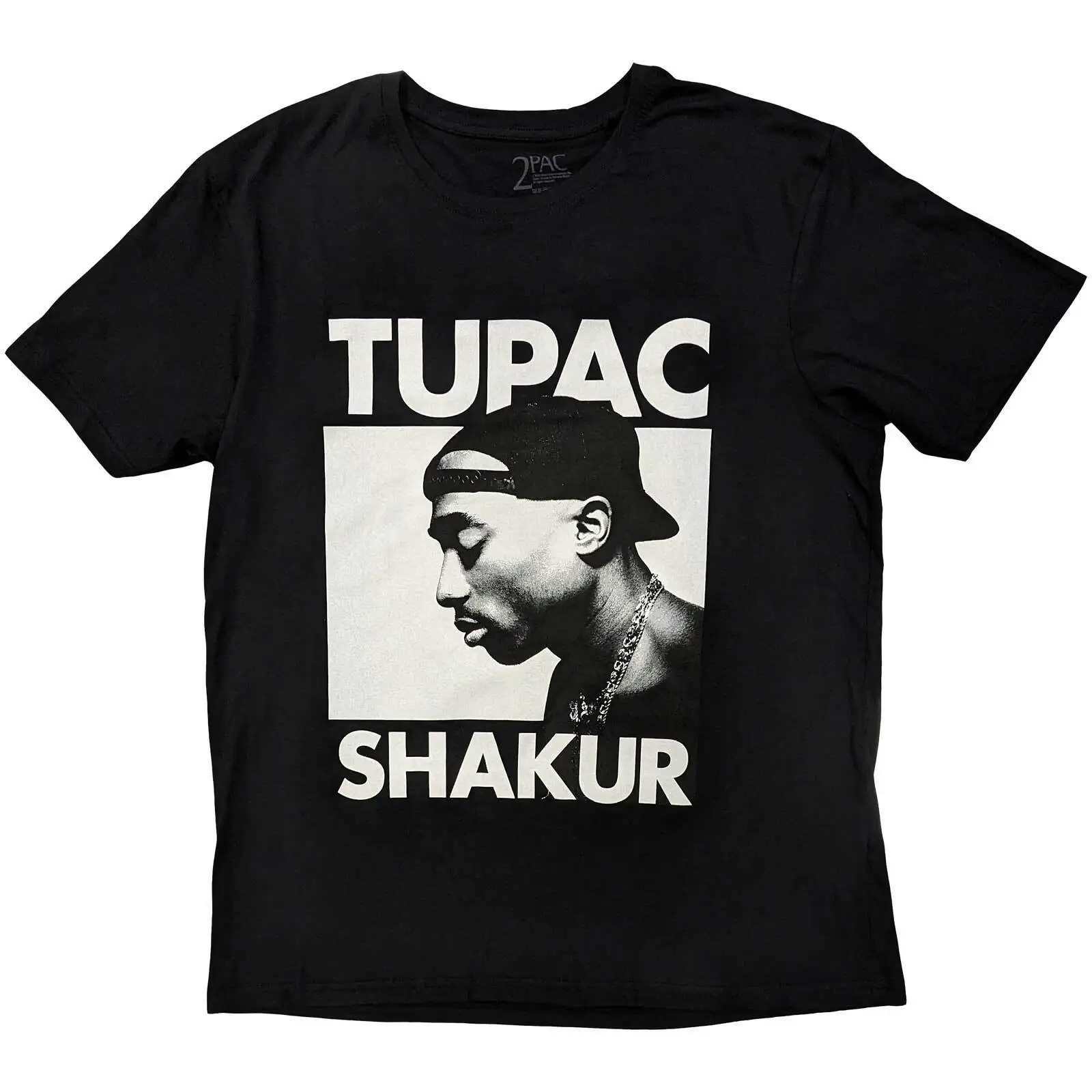 Tupac Eyes Closed Official T Shirt Mens