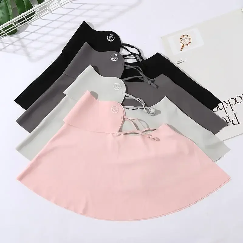 Summer Ice Silk UV Protection Face Cover - Solar Cycling Mask for Men, Bicycle & Driving Sun Resistant Mask