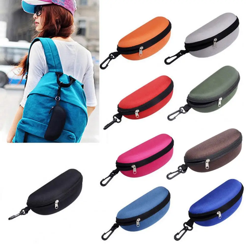 Lanyard Sunglasses Case Women Men Glasses Storage Box Zipper Eyewear Cases Cover Eyeglass Cases Travel Glasses Sunglasses Pouch