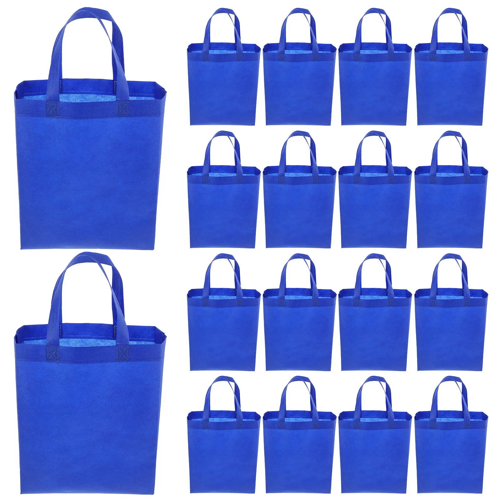 

30 Pcs Non Woven Tote Bags Yellow 25x30x10 Lightweight Compact Shopping Gift Storage Outdoor Handle Bags Travel Home