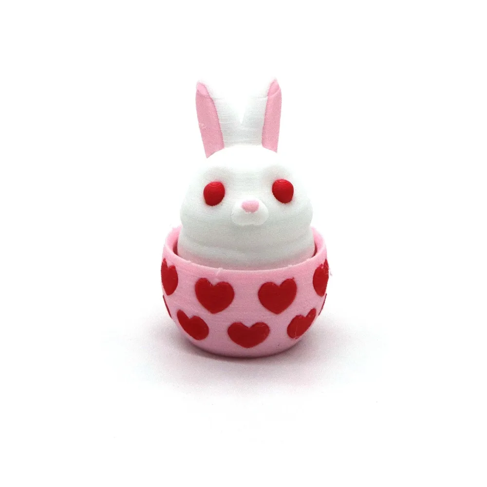 

Plastic 3D Print Easter Egg Pressed Multi-color Easter Egg Model Surprise Egg DIY Crafts Easter Party Decor Easter Egg Fillers