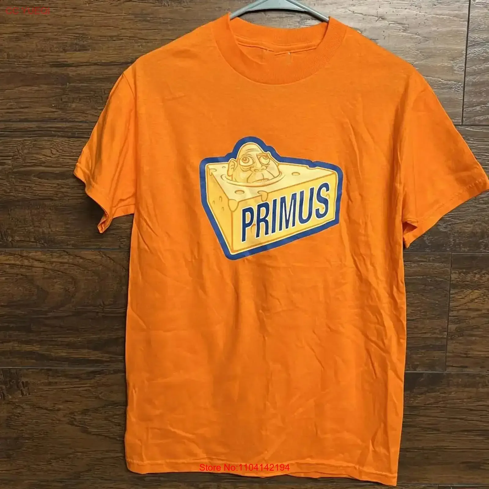 VTG Primus band orange T shirt short sleeve All sizes 1T305 vintage Washed streetwear Breathable homme fashion Stretched Soft