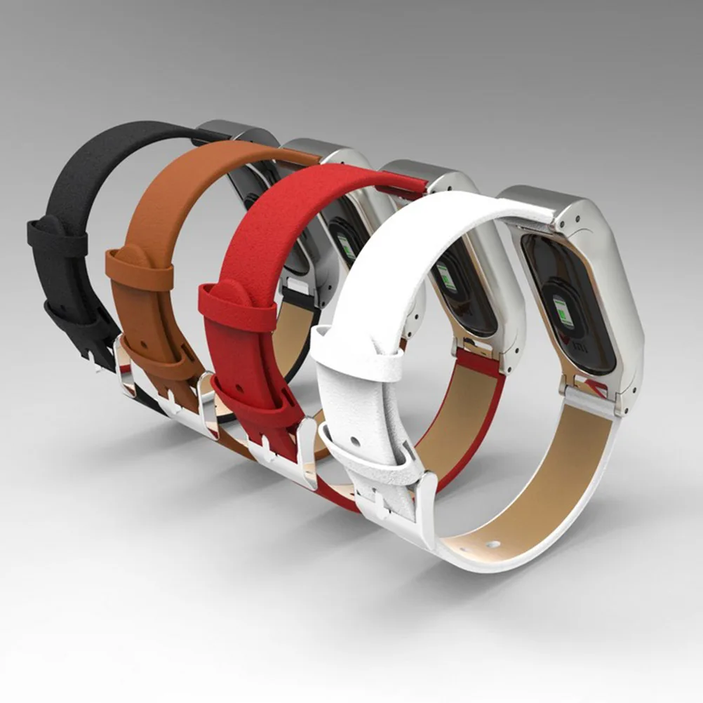 

Genuine Cow Strap For 2 Red Stylish Durable Replacement Wristband Comfortable Skin Friendly Fitness Tracker Band