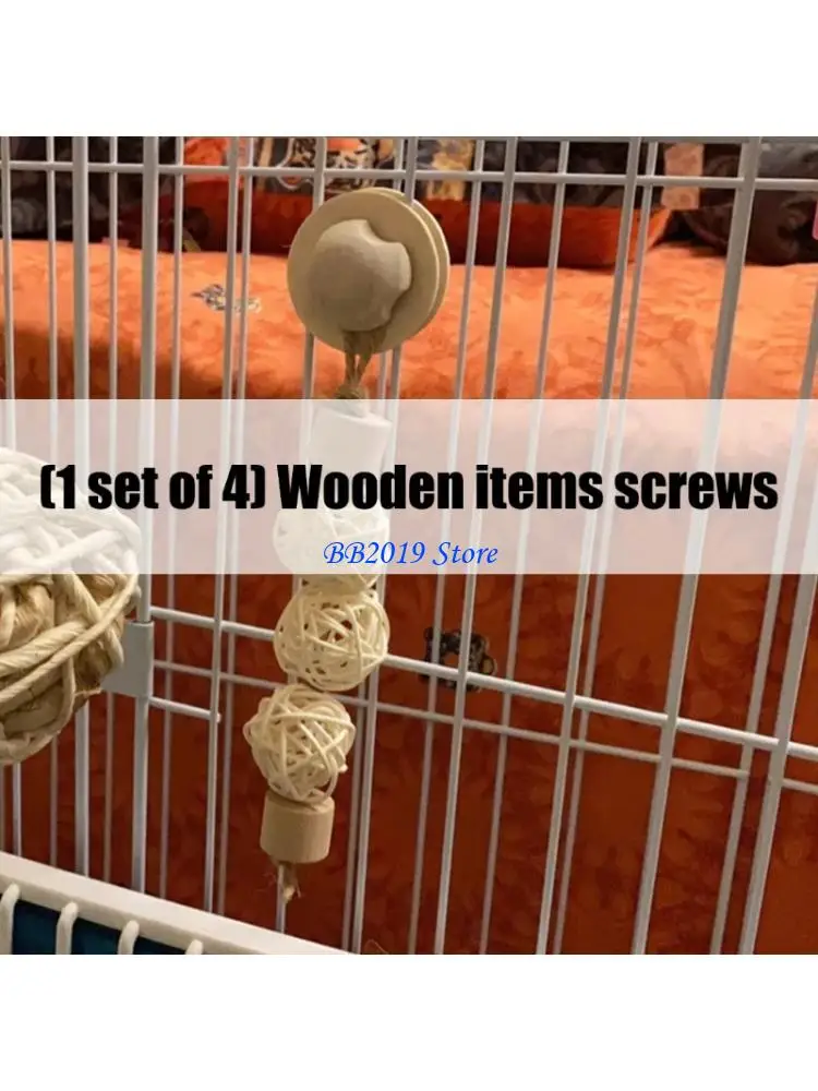 Q0KB Universal Wooden Fixing Screws For DIY Crafts Model Trains And Miniature Projects