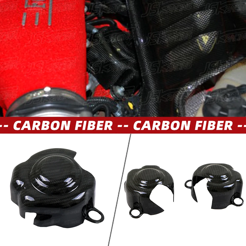 Dry Carbon Fiber Fuel Pump Covers For Ferrari 458 Italia And Speciale 2011-2016