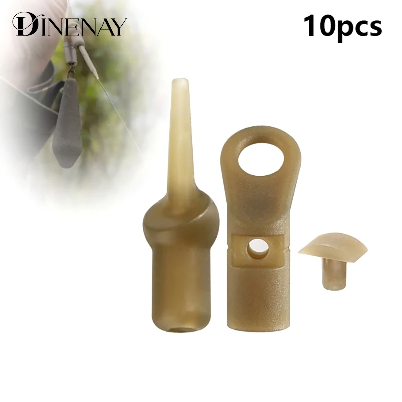 10pcs Carp Fishing Tackle Set Helicopter Rig Accessories Sleeve Lead Clip Hair Rig Fishing