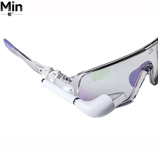 Smart 3D AR HUD Cycling Glasses IP65 Waterproof Touch Control Riding Glasses Real-Time Data Synchronization Music Voice Prompt