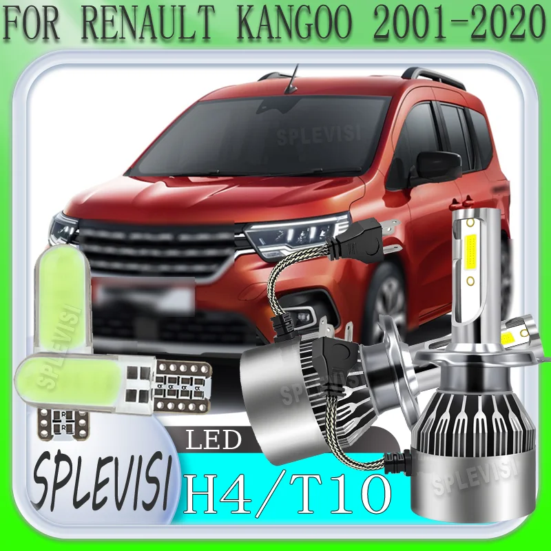 

warranty 2 year Strong Illumination Long-Distance Beam H4 LED headlight For RENAULT KANGOO 2001 2002 2003 2004 2005 2006-2020