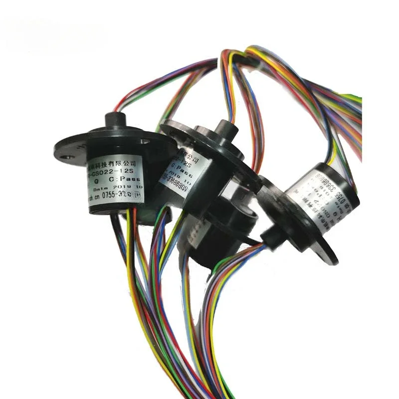 Electrical swivel conductive capsule slip ring for monitor robotic