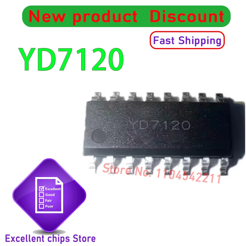 Original YD7120 Substitute IRS2092STRPBF SOP-16  100% New and Genuine 10pcs/lot