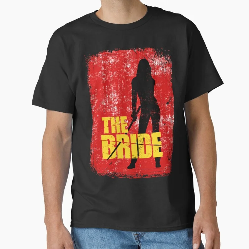 

The Bride Graphic Tee Vintage Japan movie Kill Bill Gift T Shirt for man large size tops 100% cotton printed mens clothes