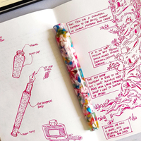 OPUS 88 FLORA Drip-in Ink Fountain Pen Large Notebook No. 6 Tip EF F M 0.7 2.3mm Nibs Pens for Writing Office Luxury Stationery