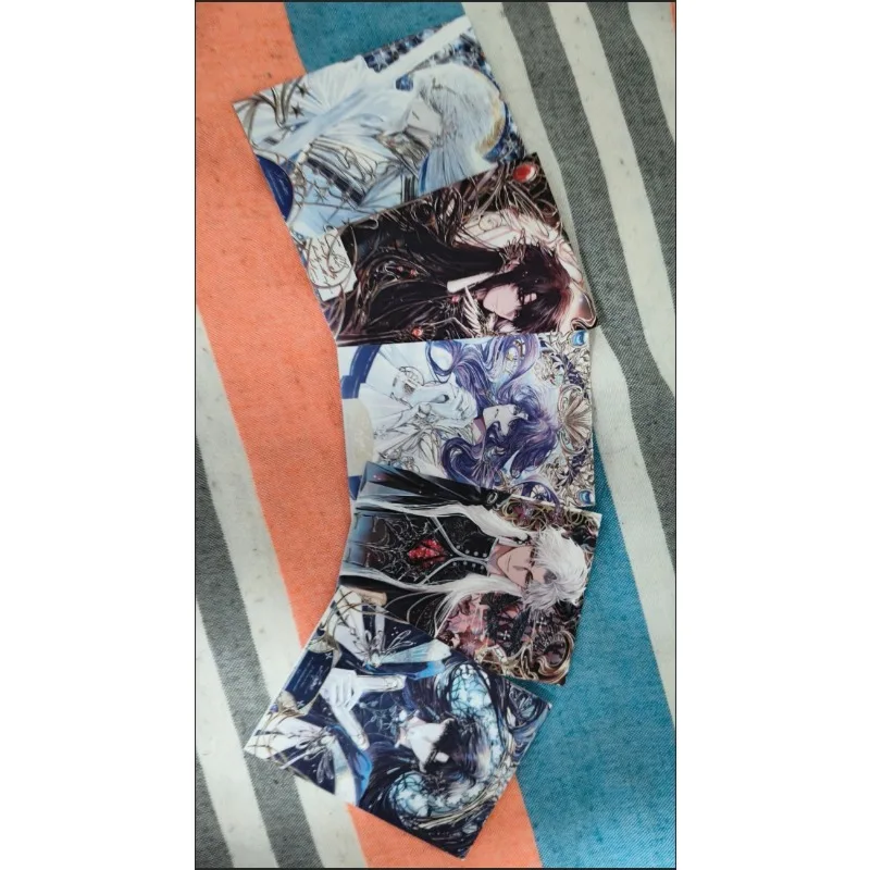 5 Buah/Pak Kartu Laser Karakter Koleksi Penggemar Merch Cinta dan Deepspace Permainan TAROT Xavier Zayne Rafayel Ralayo Sylus Caleb