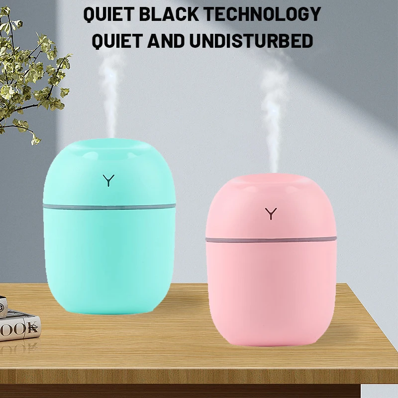 Convenient Home Humidifier Colorful Light Automatic Power Off Mini Car Humidifier