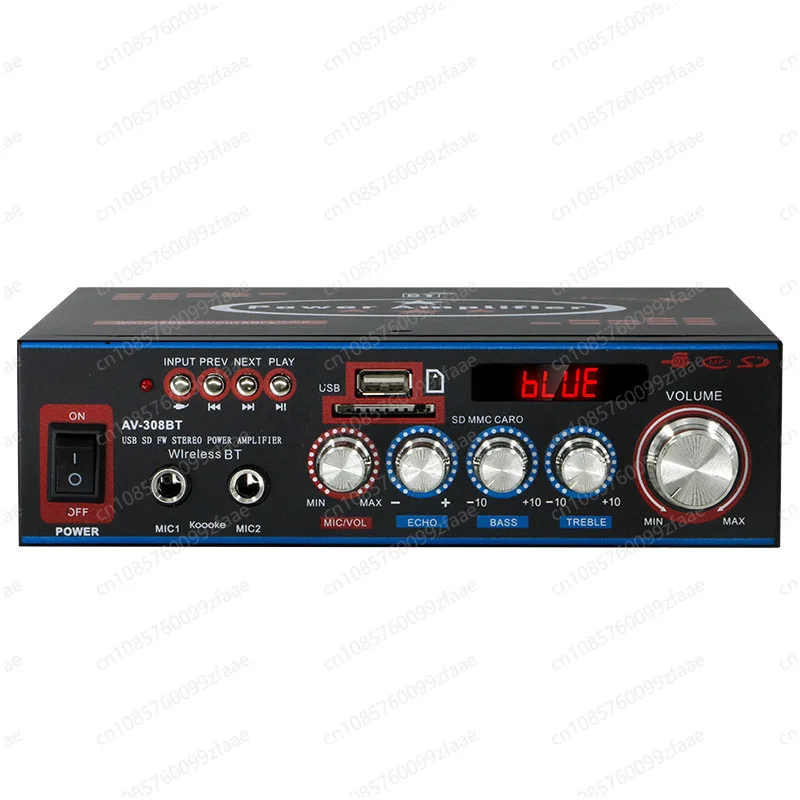 

Мини-маленький усилитель мощности Bluetooth, бытовой динамик 220 В, усилитель мощности, подключаемая карта, U-дисковое радио, HIFI усилитель мощности