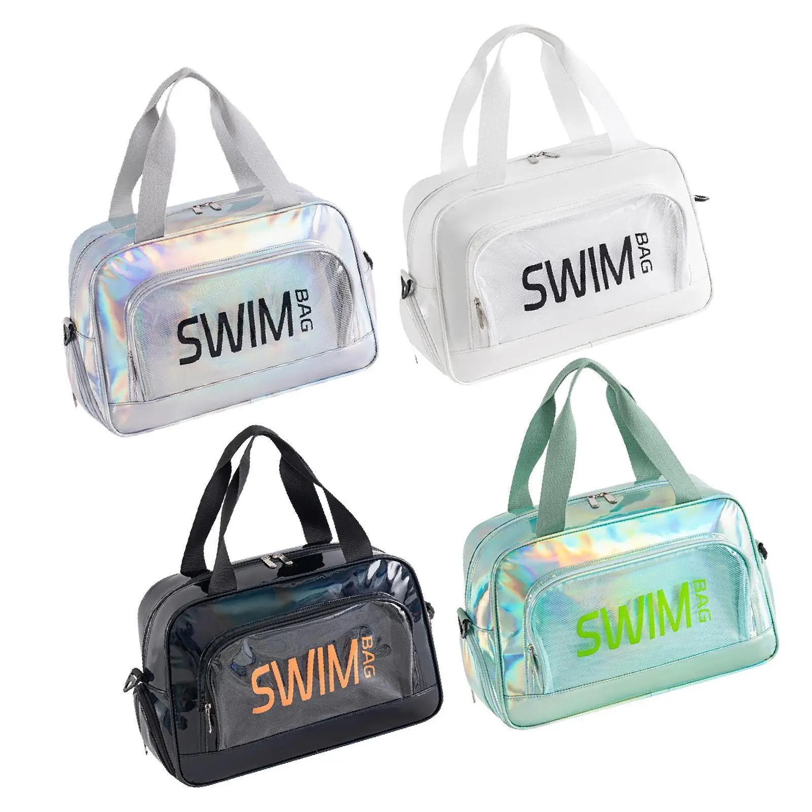 

Beach Bag with Shoe Compartment Multipurpose Portable Stylish Pool Bag for Gym Water Park Boat Swimming Storage Outdoor Sports