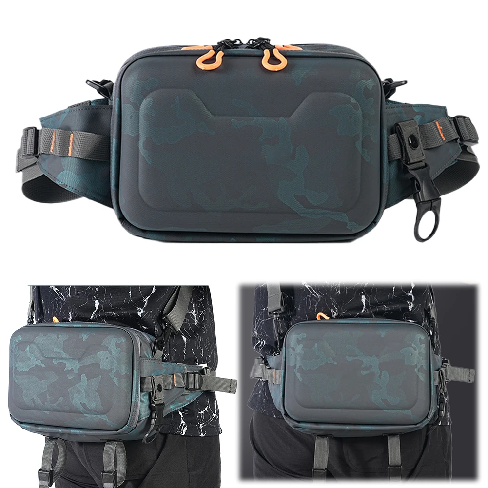 Fishing Bag Waterproof Fishing Fanny Pack with Adjustable Belt Tackle Storage Bag for Outdoor Hiking Fishing