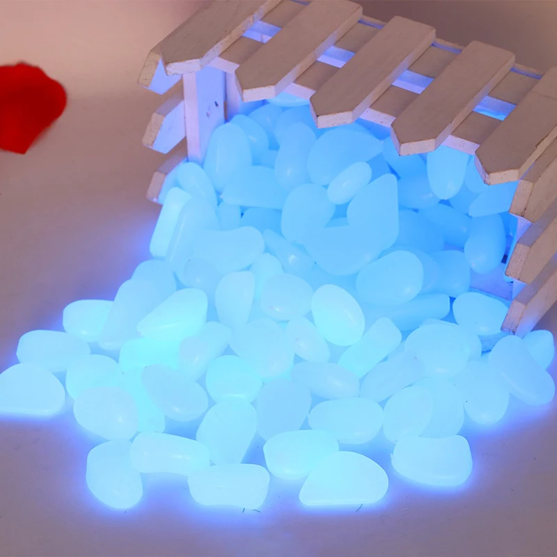 10/20Pcs Glow In The Dark Luminous Pebbles Stones for Wedding Party Event Supplies Gardening Swimming Pool Bar Decoration Rocks