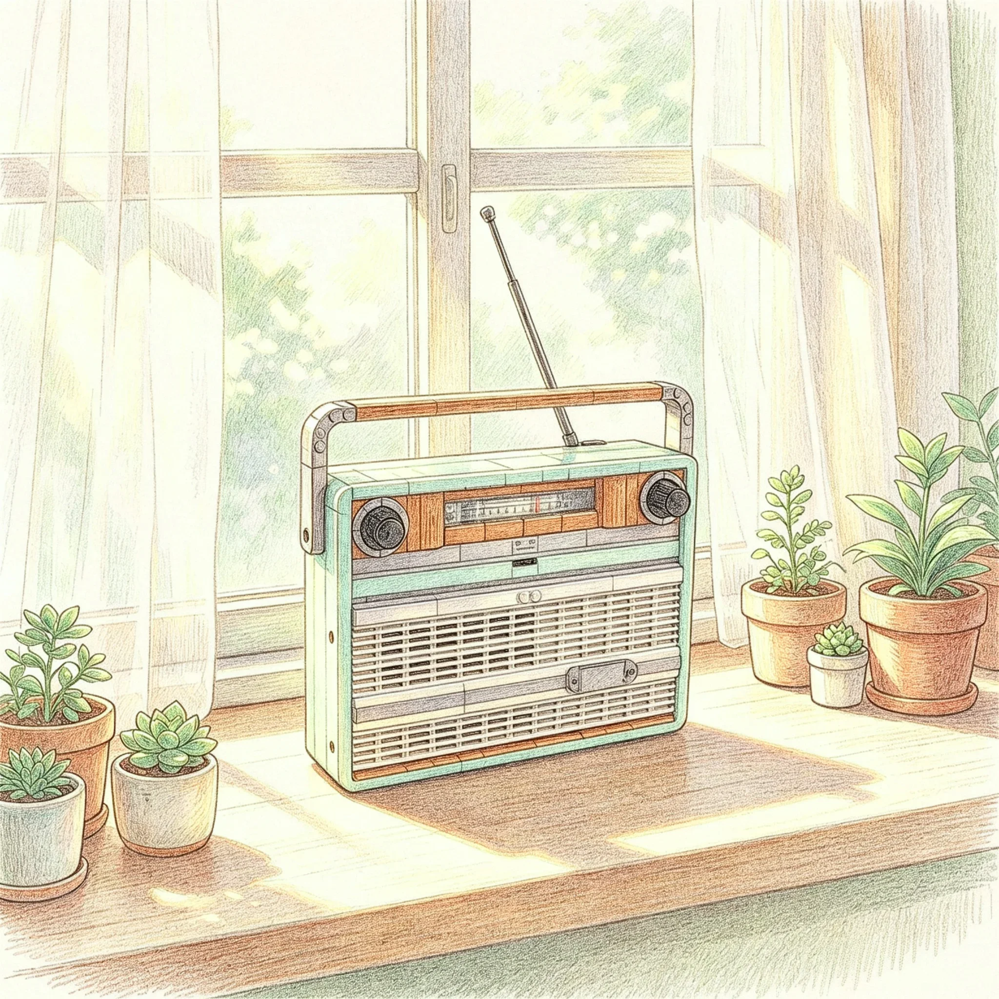 Blok Bangunan Model Radio Retr - Novelty Gifts ulasan dan harga