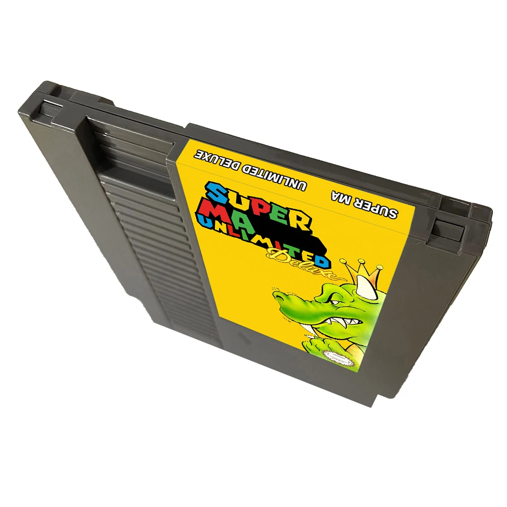 Super M Unlimited Deluxe NES Rom Hack - 8 بت 72 دبابيس بطاقة الألعاب PAl/NTSC VERSION خرطوشة الألعاب لوحدة التحكم NES الكلاسيكية - اللغة الإنجليزية