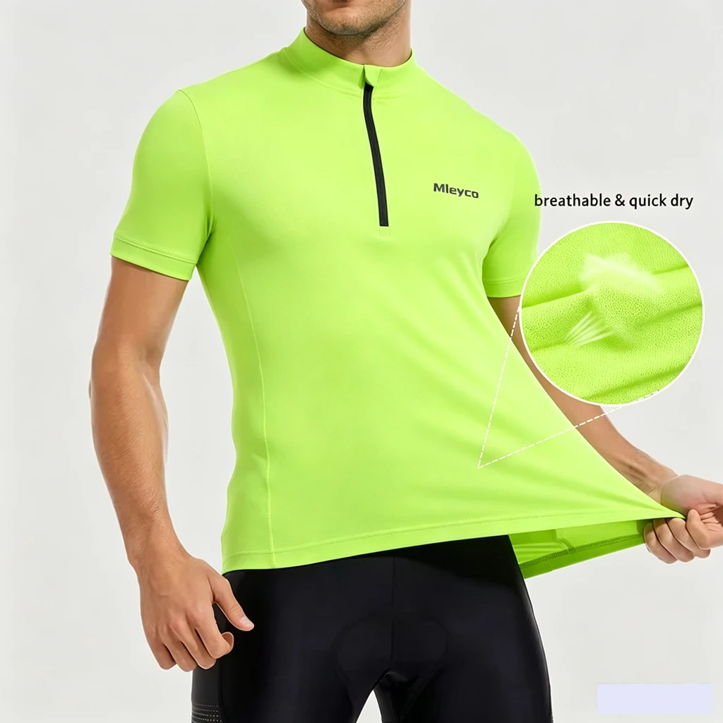 Men's Winter Thermal Cycling Jersey Set Fleece Long Sleeve Top Padded Bib Shorts MTB Road Bike Racing Outfit