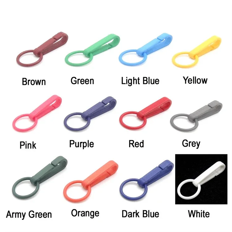 100pcs Colorful Plastic Lobster Clasp Hooks Keychain End Connectors Snap Hook for Jewelry Making DIY Bracelet Chain Accessories