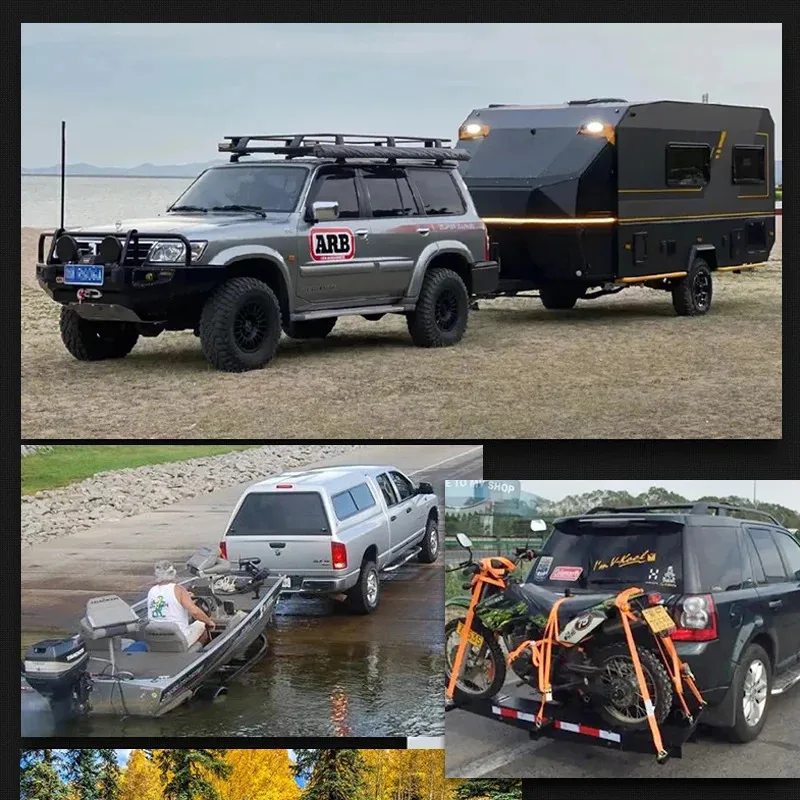 ZAIQU قافلة وصلة مقطورة اكسسوارات 50 مللي متر الصلب الكرة جبل سحب هوك الإدراج المباشر نوع سحب وصلة ل مقطورة RV تجديد P