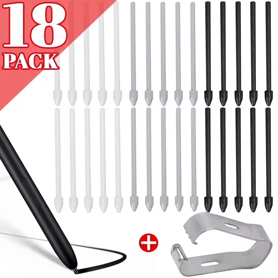Replacement Tablet Pencil Nib for Samsung Galaxy S Pen Tab S9 S23 Titanium Alloy Wear Resistant Stylus Pen Tips with Tweezer Set