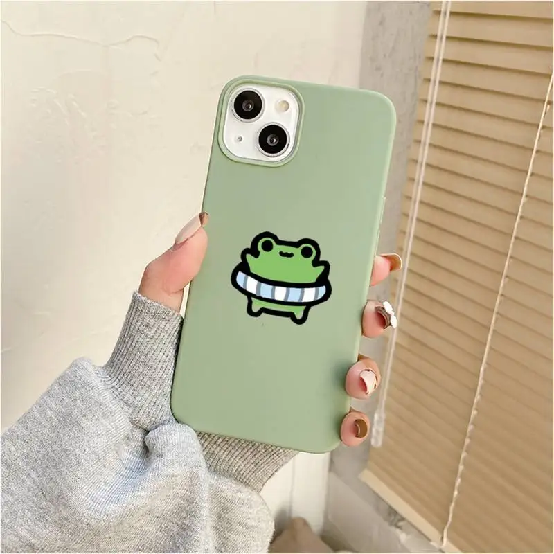 Cartoon Frog Phone Case For Iphone 7 8 Plus X Xr Xs 11 12 13 Se2020 Mini Mobile Iphones 14 Pro Max Case