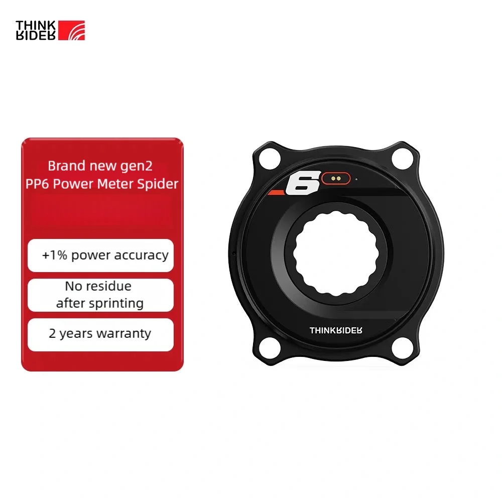 ThinkRider PP6 Bicycle Power Meter Spider Road Bike 4 Bolt 110BCD Power Meter Spider Dual-Side Balance ANT+Bluetooth For Shimano