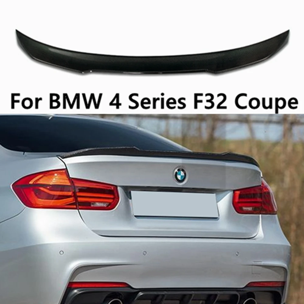 

Задний спойлер из углеродного волокна для BMW 4 серии F32 Coupe CS Style, крыло багажника 2014-2020 FRP, кованый УГЛЕРОДНЫЙ