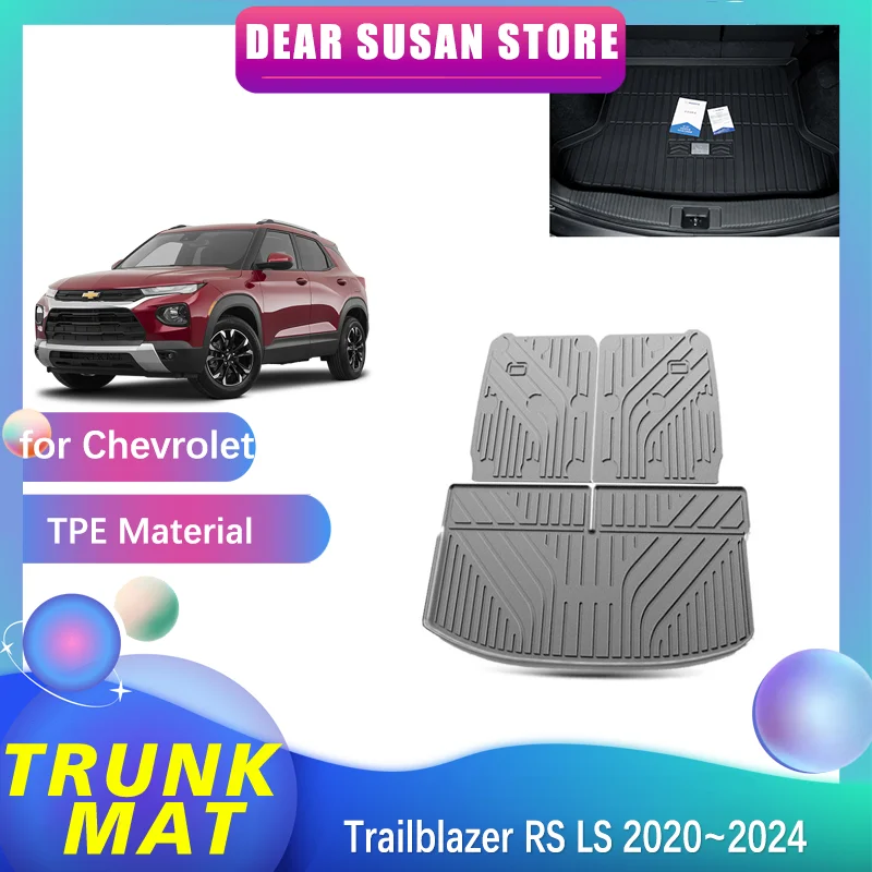 

Car Rear Trunk Mat for Chevrolet Trailblazer RS LS 2020~2024 Auto Luggage Waterproof Foot Pad Liner Space Custom Rug Accessories