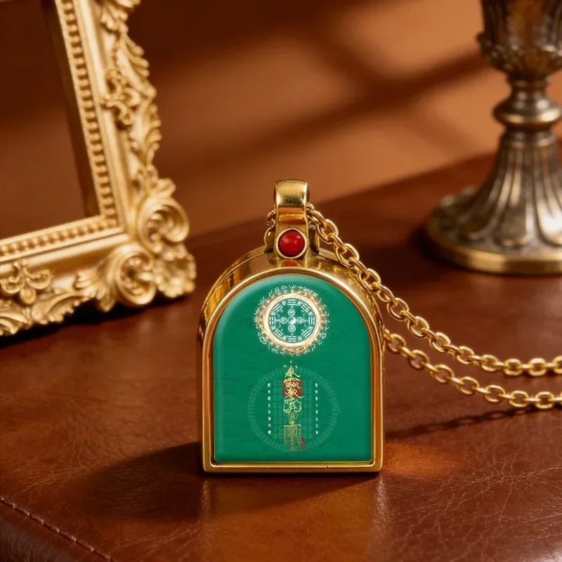 b-Taoist pattern pendant jewelry Guan Gong Zhao Gongming Zhenwu can be opened and closed fixed picture accessories small pendant