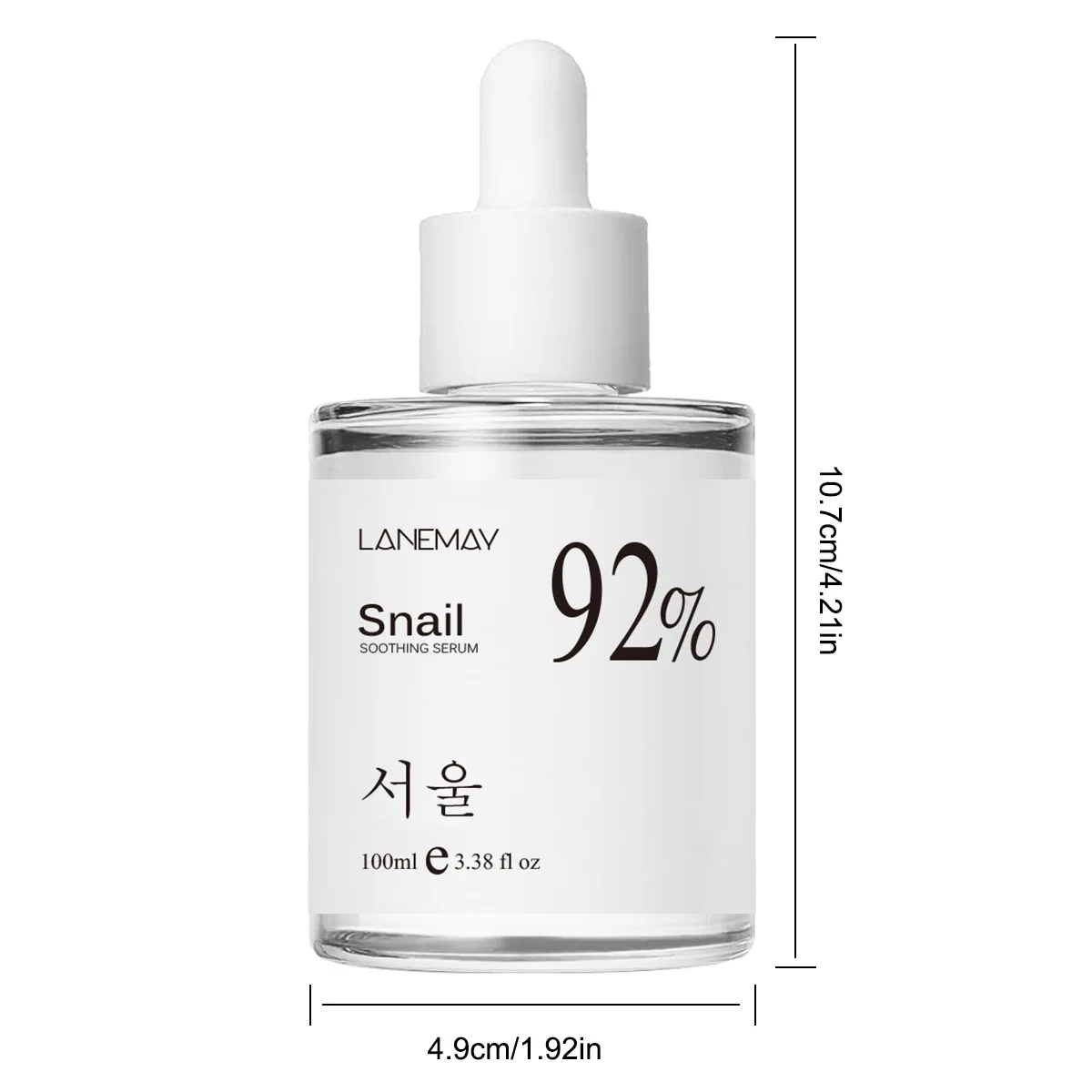 100ml 92% Snail Soothing Facial Essence Multi in One Skin Care Hydrating and Moisturizing Face Serum