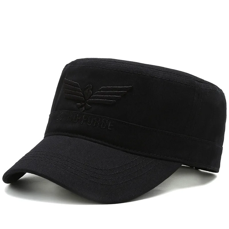 

Middle Aged Baeball Cap Camouflage Military Flat Top Dad Hat Caual Sun Protection Spring Summer Hat