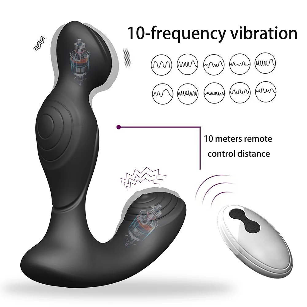 Vibrator Anal Plug Wireless Control Male Prostate Massager Ring Delay Ejaculation Butt Plug Vibrator Sex Toy For Men Masturbator 2