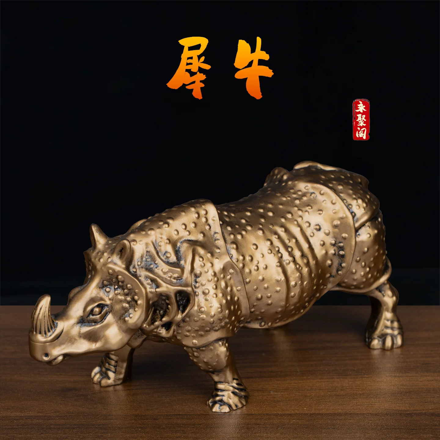 Crystal Bejeweled Rhino Trinket Box Collectible Enameled Jewelry Ring Holder, Creative Gifts, Metal Craft
